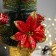 Christmas tree decor "Star, in a pot" Flower gifts, 27 cm
