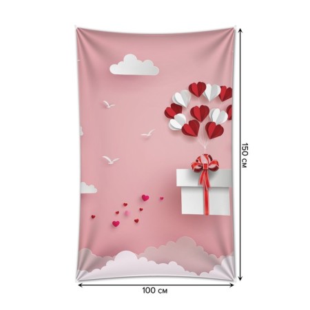 Decorative panel with photo printing "Air Gift", vertical, size 100x150 cm-1