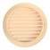 Ventilation grate Zein, D = 125 mm, round, with a grid, a flange, a stiff, elephant. bone