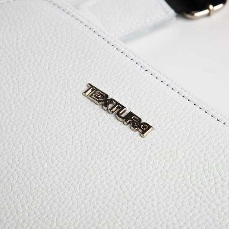 Women's bag over the shoulder Textura, small size, white color-5
