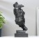 Souvenir Polystone "Male Face - Silence" Blaged Copper 34x12x11 cm