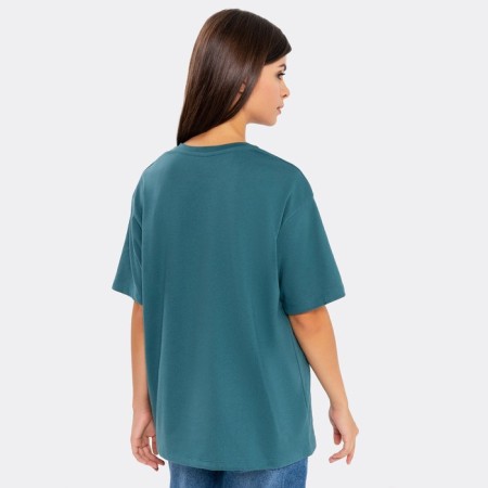 T -shirt female, green color, size 50 (xl)-2