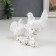 Souvenir Ceramics "White pigeons on a fluffy branch" Rhinestones 10x5.3x13 cm
