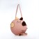 Youth bag with a zipper, pink color