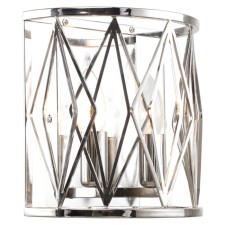 Wall lamp STILFORT 3020/11/02W Rombik, 2x40W, E14, 220x220x220 mm, Nickel color