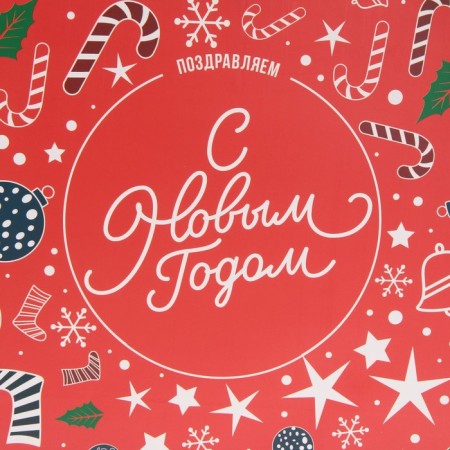 Laminated vertical package “Happy New Year”, Ml 23 x 27 x 11.5 cm, New Year-4