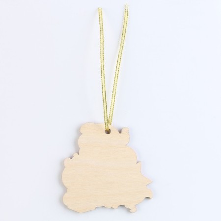 New Year's Christmas tree suspension "New Year! Santa Claus and animals "-2
