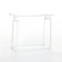 Cosmetic bag with lightning, white/transparent color