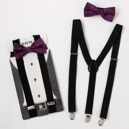 Set of men's kaftan subcutters and butterfly "Individuality", rr University, p/e