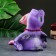 The piggy bank "Raven - Beauty requires the means" purple, 20cm