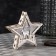 LED figure "Star with a deer" 21 × 21 × 5 cm, wood, batteries AAAX2 (not in the kit), glow warm white