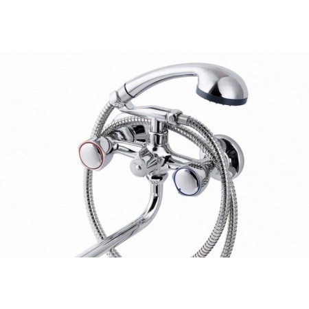 FAUZT FZS-511-17 bathtub mixer, two-wound, long spout, shower set, chrome-1