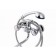 FAUZT FZS-511-17 bathtub mixer, two-wound, long spout, shower set, chrome
