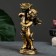 Climb "Angel" in the right hand, gold, 14x8x22 cm, for a candle d = 4 cm