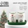New Year! Set for spices ceramic "New Year's deer", 12x6.5x7 cm, white color