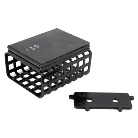 Feeding feeder "Yaman" rectangular 130 g, metal, removable plastic bottom, units. 10 pcs.-5