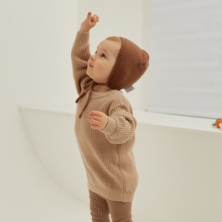 Jumper Knitted SL Home, r.92-98 cm, sand-3
