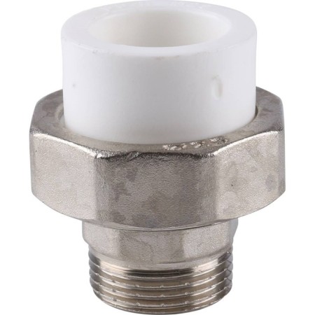 Detailed Kalde, polypropylene, d = 25 mm x 3/4 ", external threads of the ECO series-1