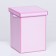 The box is folding, pink, 17 x 25 cm