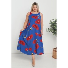 Women's dress, size 54, blue color