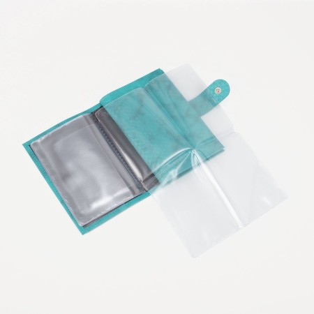 Cover for auto documents on the button, the color is turquoise-3