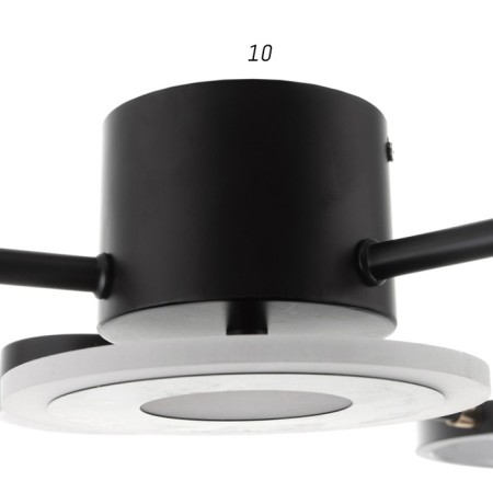 Causteen with PDD 2300/7BK LED 150W 3000-6000K black 75x75x9 cm Bayerlux-5