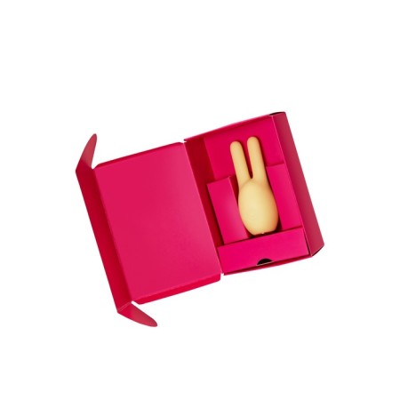 Vibrator "Pitches-Fruits", Mr. Bunny, yellow, silicone, 9.2cm-9