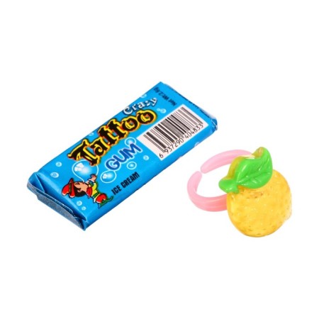 Chewing gum "Crazy Tattoo" with a ring, 2.6 g *50 pcs-3