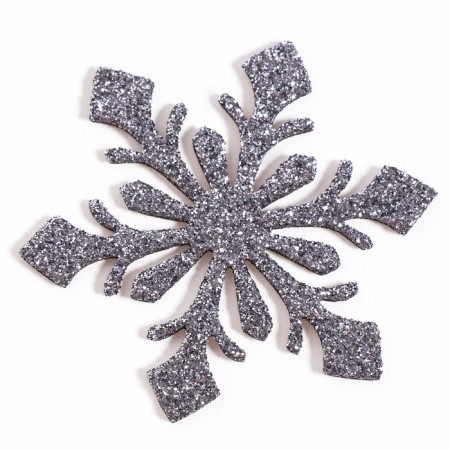 Decor "Snowflakes", set 9 pcs., Color silver-2