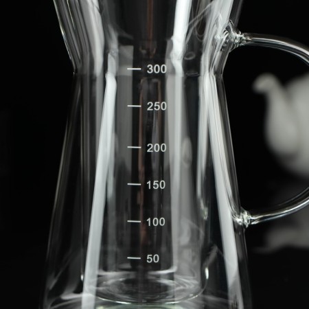 Kemex with a measured scale "Tipika", 300 ml, double glass-3