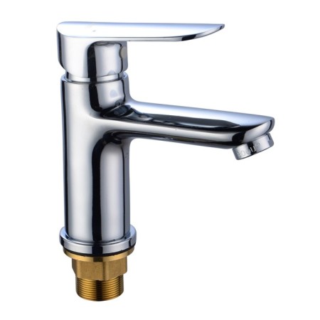 BouOU B8274-1J shell mixer, 102 mm pouring, single-leaf, brass, chrome