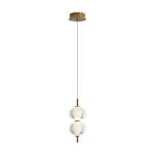 Suspended lamp Freya Fr6135PL-L9BT AWELLA, 150x150x1900 mm, LED, 10W, 1100LM, 3000K, brass color