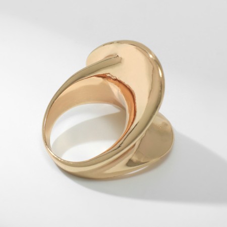 Ring Metal "Trend" wave, color gold, size 18-3