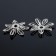 Bead hats (set 20 pcs.) SM-069, 3 × 16 mm, silver color