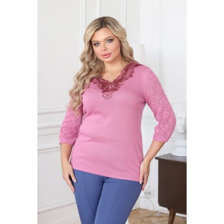 Female jumper, size 52, pink color-2