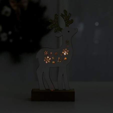 New Year's decor with backlight "Snow Deer"-1