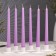 Candle Antique aromatic "lavender", 2.3x 24.5 cm, 5 hours, 55 g, lilac