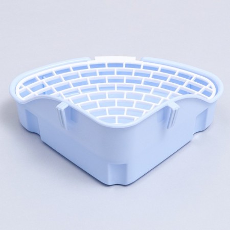 Corner toilet for rabbits and ferrets "Pijon", 24 x 18 x 11 cm, blue-3