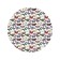 Pareo and beach rug "Flight of butterflies", d = 150 cm