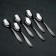 A set of teaspoons "Uralochka", thickness 2 mm, cardboard box, 6 pcs, silver color