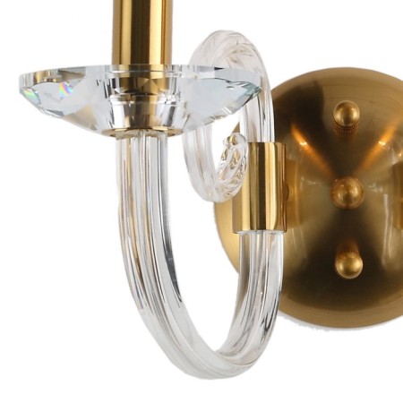 Bra Glass 2xe14 40w, size 34x23x20 cm, bronze color-2