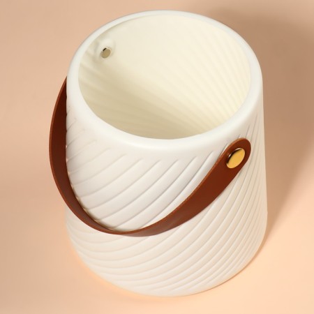 Storage stand, 12.5 × 14.5 × 14.5 cm, white/brown color-5
