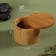 Organizer for storage "Bamboo", with a sliding cover, D 9 × 7 cm, brown color