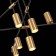 Ceiling lamp ST LUCE. SL1206.402.12. Sormano. 12x7 W, GU10, 120x120x65 cm, black color