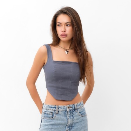 Top female denim Mist: Denim R.46, graphite