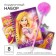 Gift set: notebook on a lock, stickers and pen - fluffy, princesses
