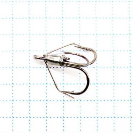 The hook KOI Weedless Treble Hook, size 6 Int, BN color, non -entrust tee, 5 pcs.