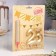 Candle in the cake jubilee "Face + Fountain", number 25, gold metallic, 6.5 cm