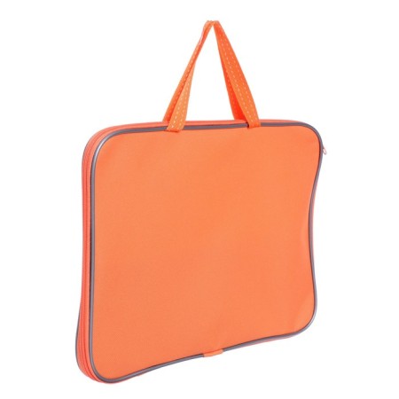 Folder with handles textile A4, 360 x 270 x 20 mm, inner pocket Calligrata, "Office" 1Sh421, Orange-1