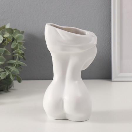 Souvenir Polystone Vazon "Sculpture. Women's Body" 9.9x18.6 cm-3